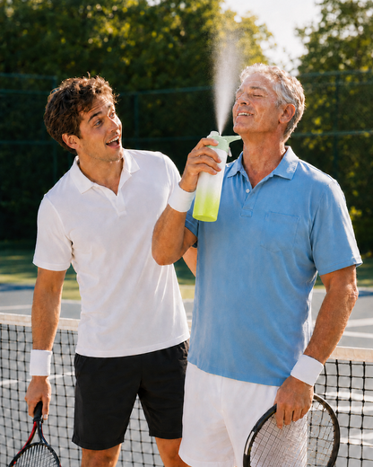 CoolSpritz Green tennis cooling mist color-green