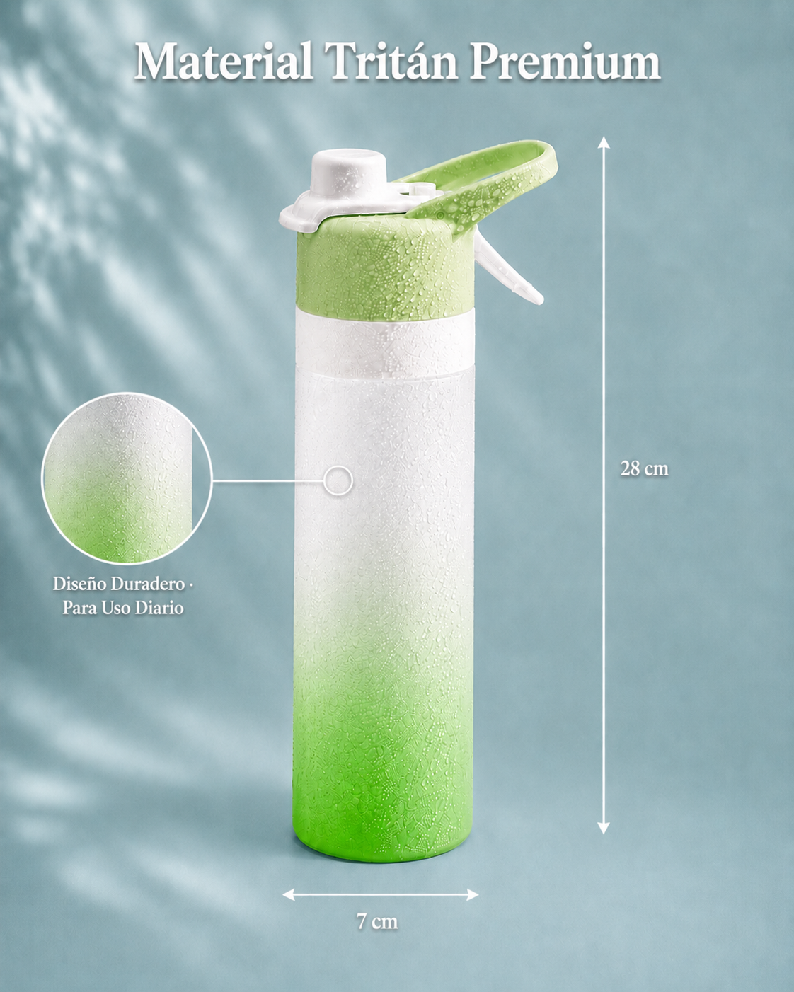 CoolSpritz Green Tritan material color-green